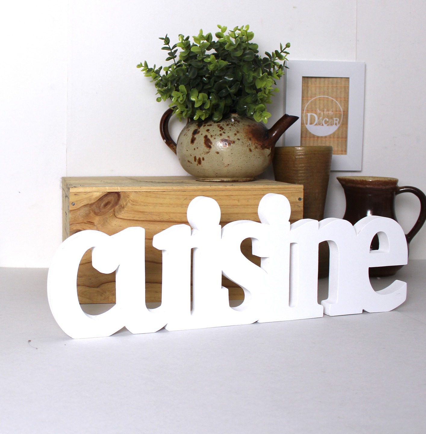 Mot "Cuisine" à poser.(couleur personnalisable). - Mylittledecor
