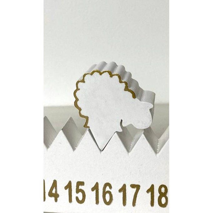 Elément pour calendrier: Mouton pour calendrier crèche de l'avent.