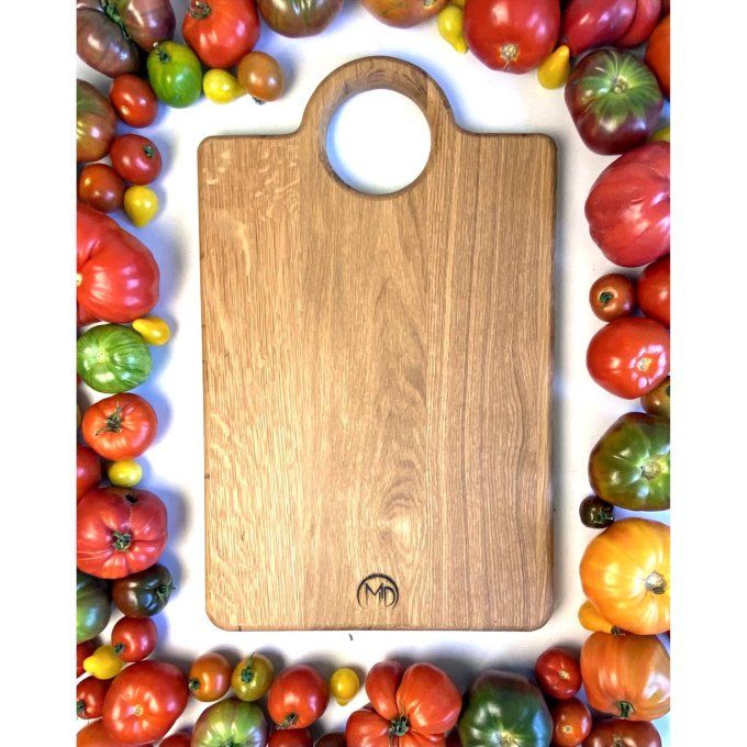 Planche à découper CHÊNOR en chêne massif taille XL.