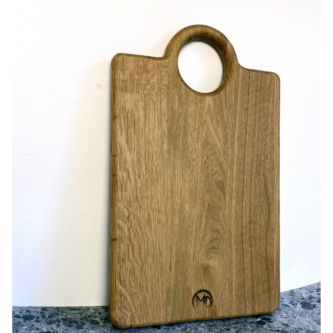 Planche à découper CHÊNOR en chêne massif taille XL.