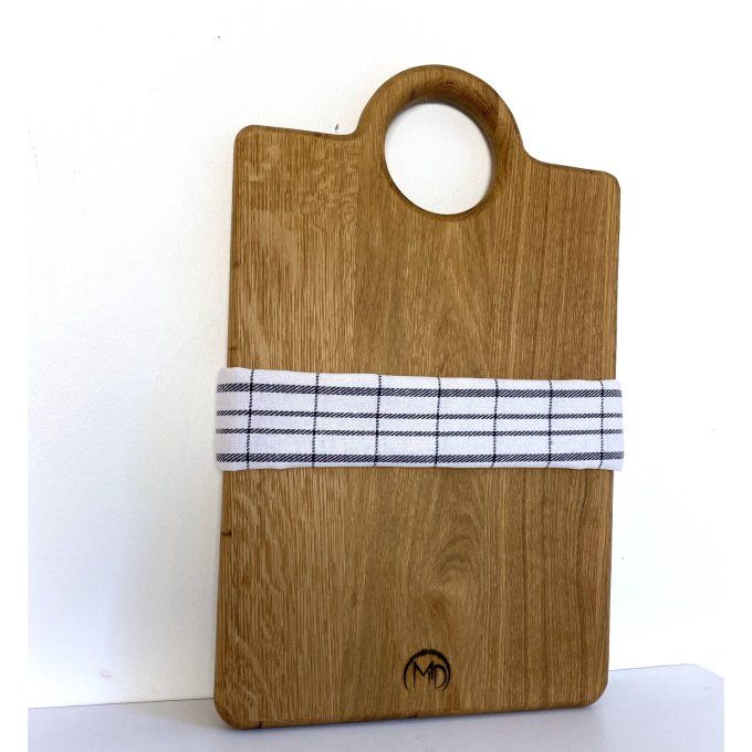 Planche à découper CHÊNOR en chêne massif taille XL.