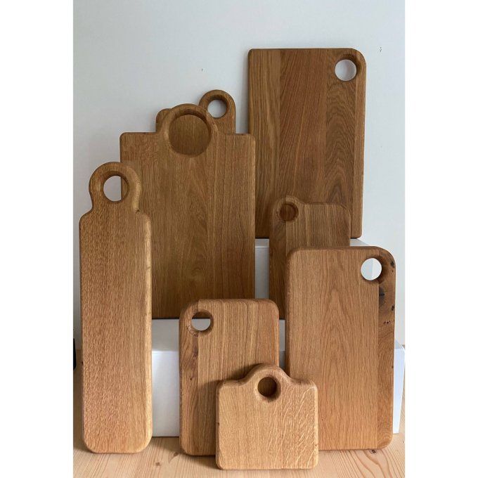 Planche à découper CHÊNOR en chêne massif taille XL.