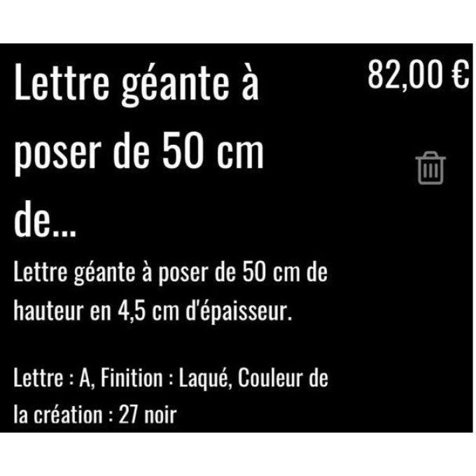 Commande personnalisée: Lettres A,A,E