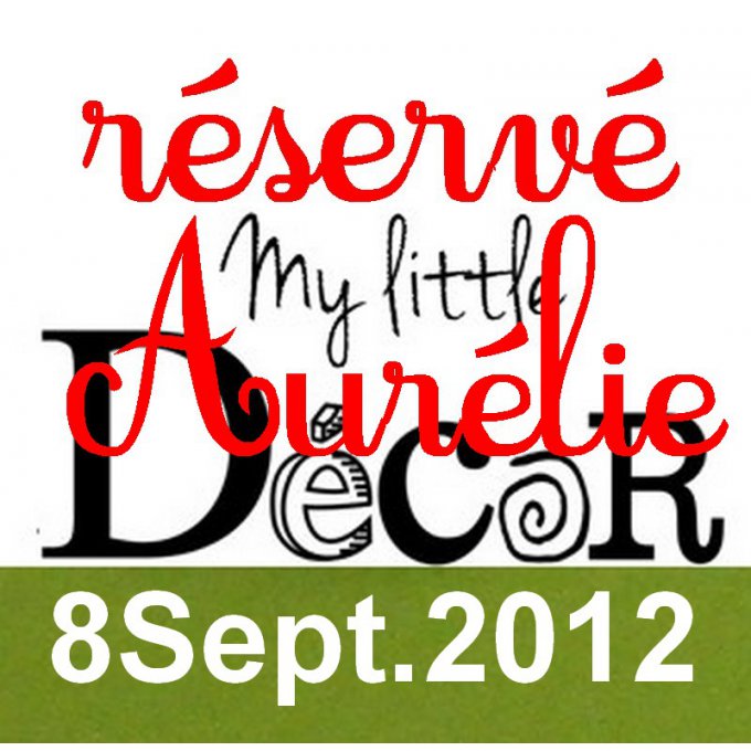 commande réservée:Date de mariage à poser 8Sept.2012