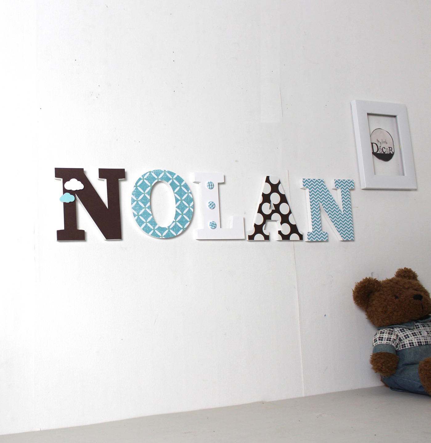 Lettres En Bois Noir 20 Cm - Non Finies - Pour Décoration Murale, Customisation DIY - Motif LOVE