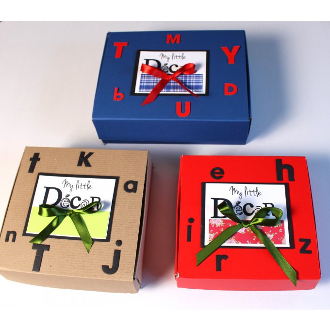 Lettres en bois Paul orange vert - prénom personnalisé - renard - lettres décoratives- mylittledecor