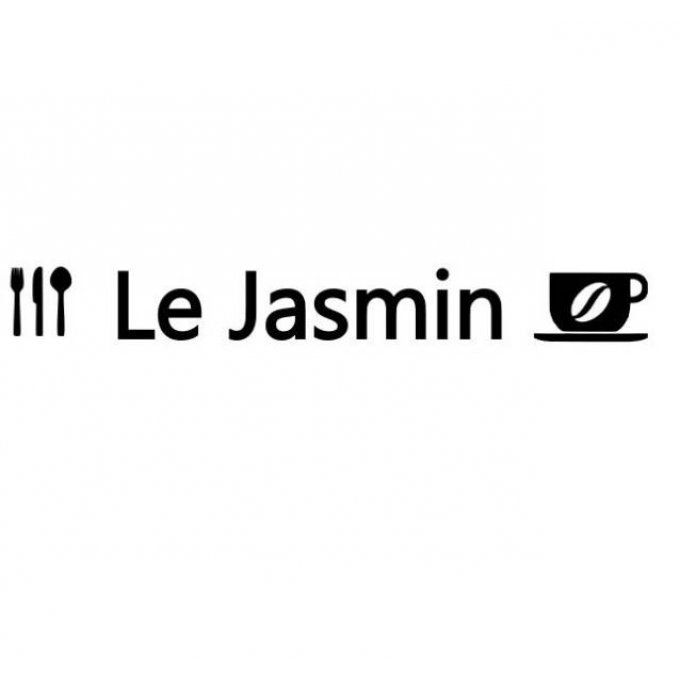 Réservé: Enseigne Le Jasmin avec tasse et couverts.