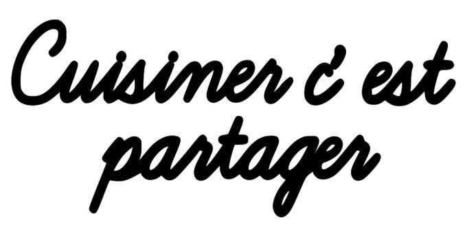 Réservé: cuisiner c'est partager.