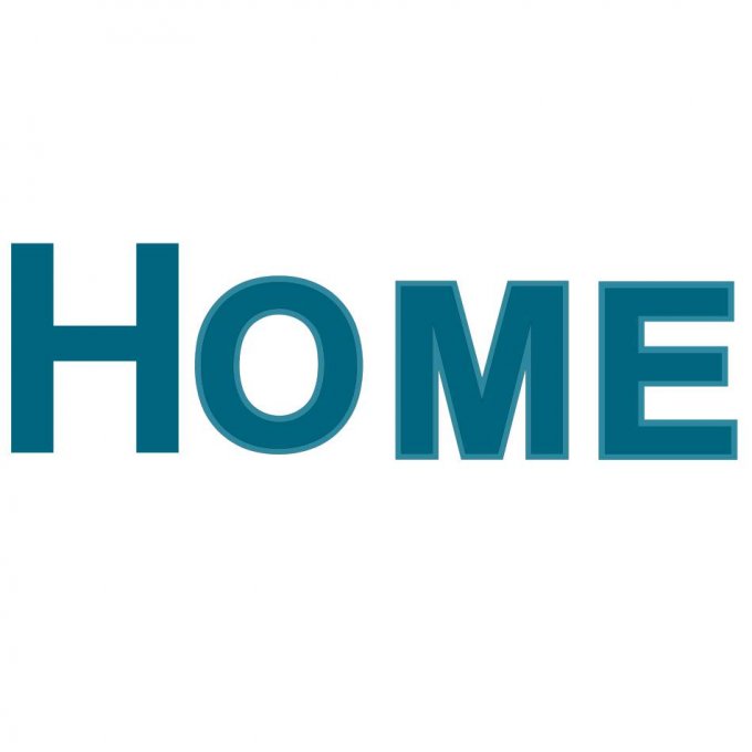 Réservé: Ensemble avec lettres lumineuses HOME.