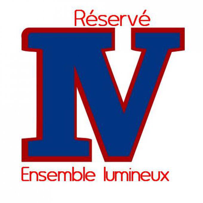 Réservé: Ensemble lumineux IV bleu marine et rouge lie de vin.