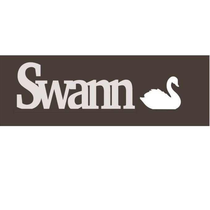 Réservé: Prénom Swann avec cygne.