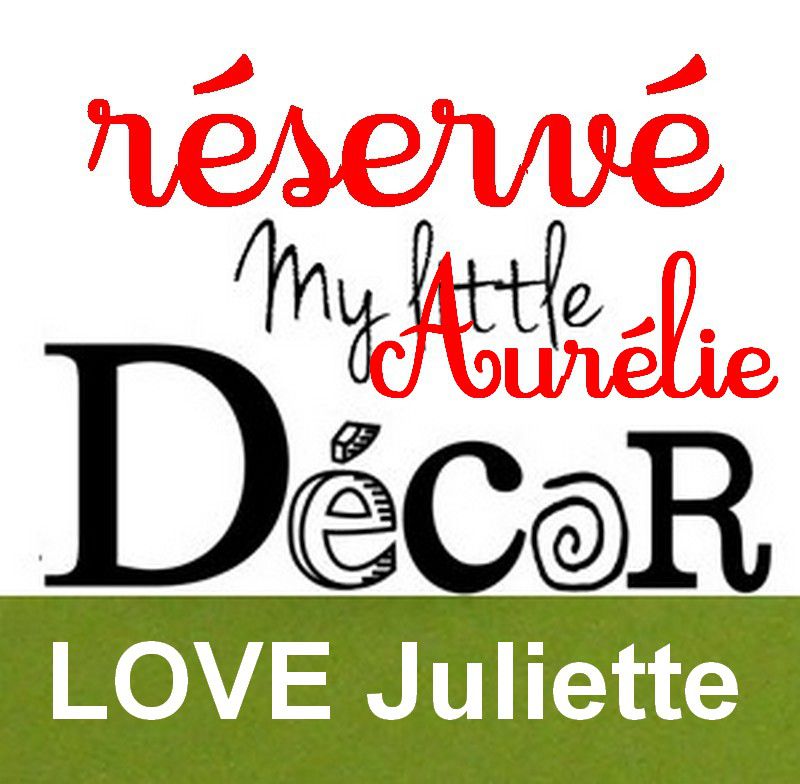 Réservé: mots LOVE Juliette