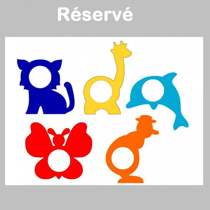 Réservé: 5 ronds de serviette personnalisés.