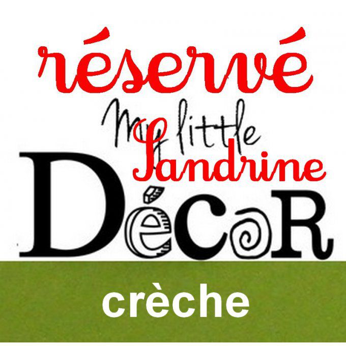 Créche en bois chantourné