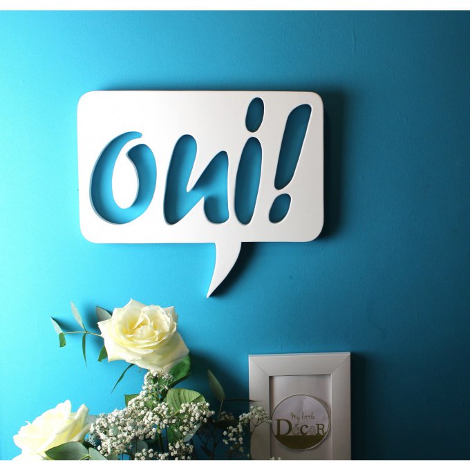 Pancarte mariage OUI 