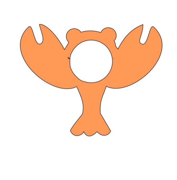 Réservé: Rond de serviette homard Corail