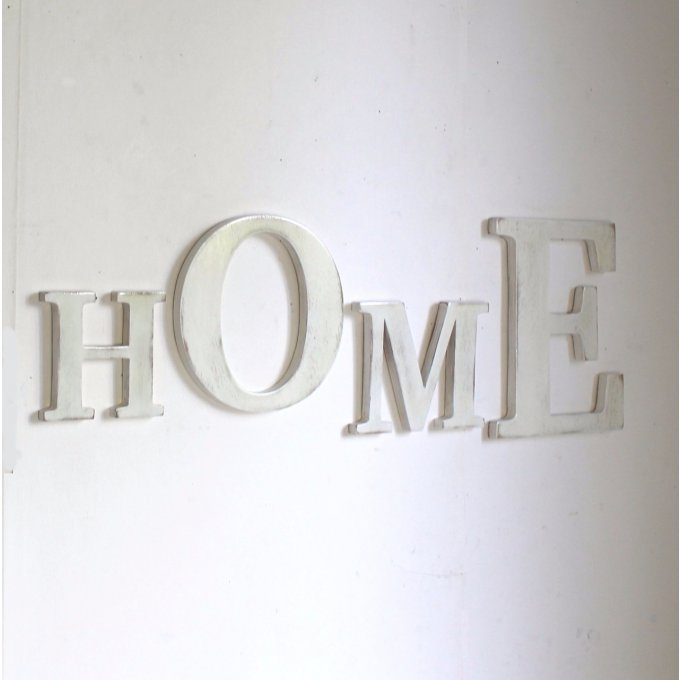 Mot en bois HOME couleur personnalisable.