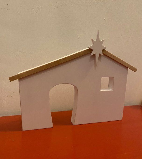 Etable pour crèche de Noël. 