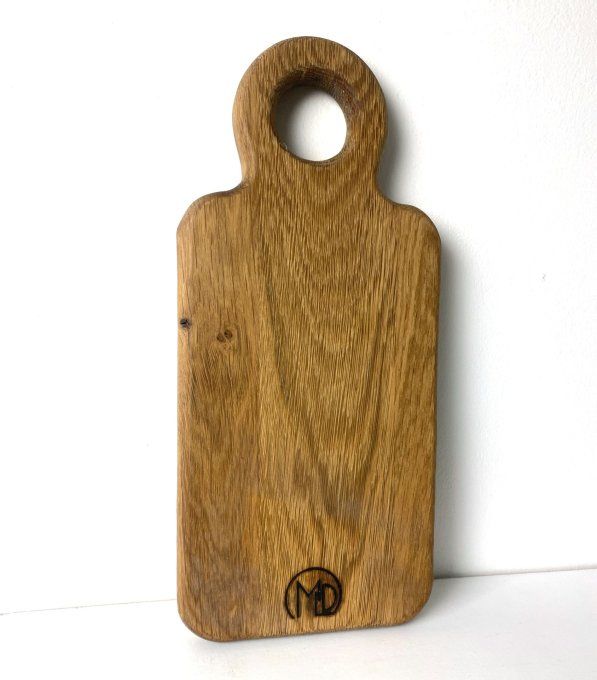 Planche  à découper en chêne recyclé. 