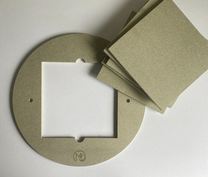 Kit rondeau de poterie de 35 cm avec 5 inserts.