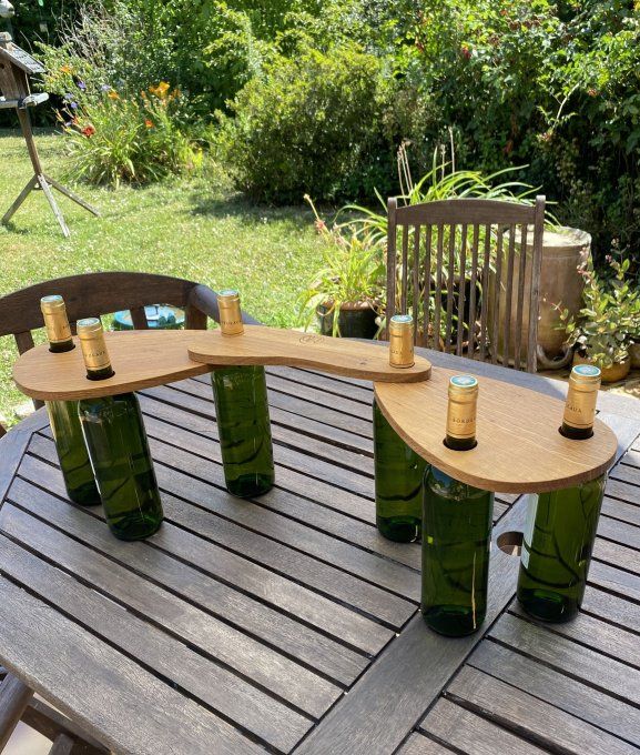Ensemble de 3 planches apéritives en chêne percées.