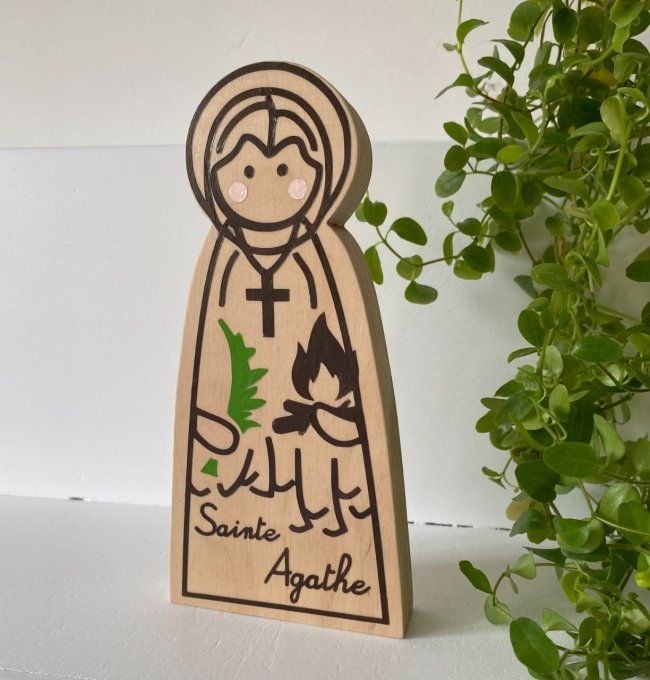 Statue de Sainte Agathe. 