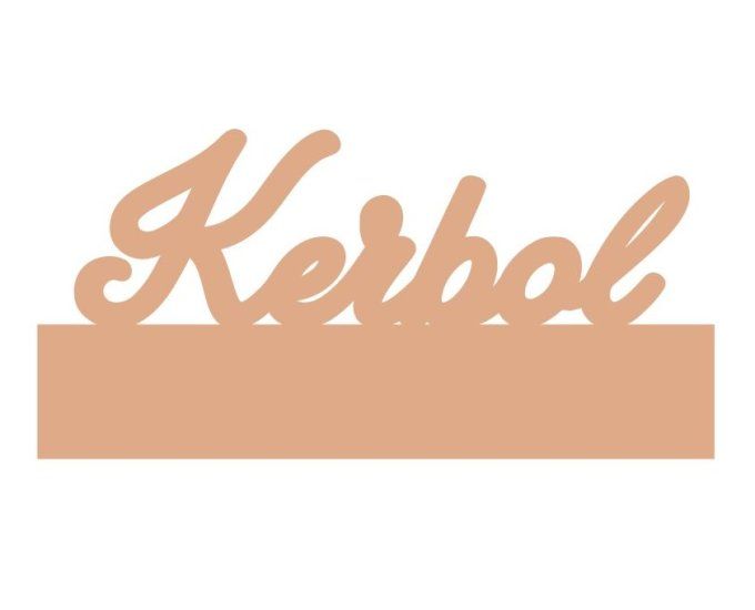 Réservé: Porte-clefs mural personnalisé Kerbol.