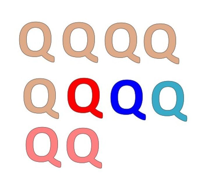 Réservé: lettres Q.