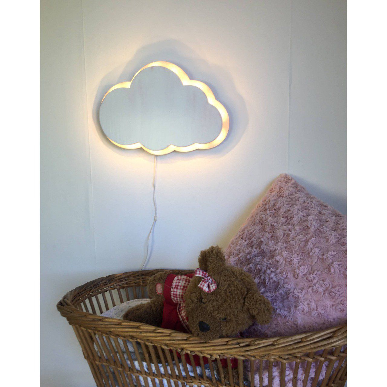 Veilleuse LED nuage personnalisable thème forêt