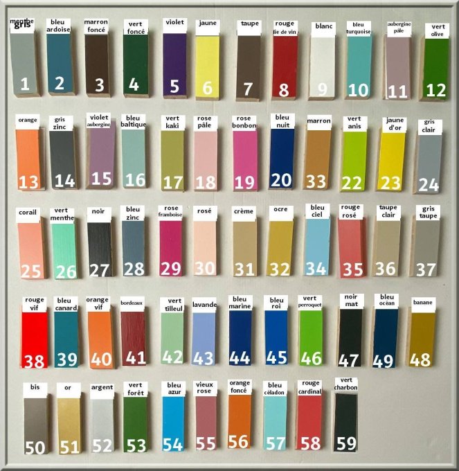 Mot géant en bois " Etoile " couleurs personnalisables. 