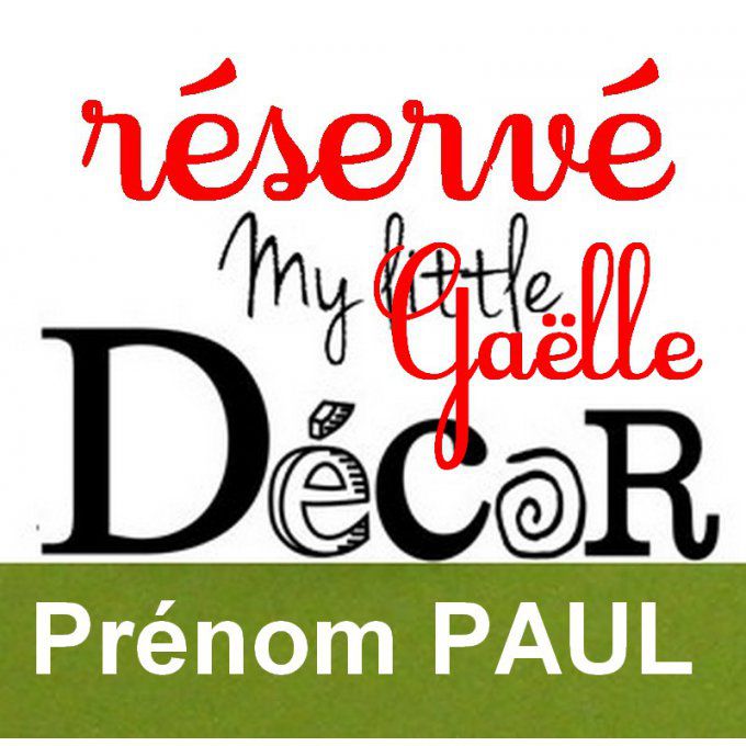 Réservé:Prénom Paul jaune et gris.