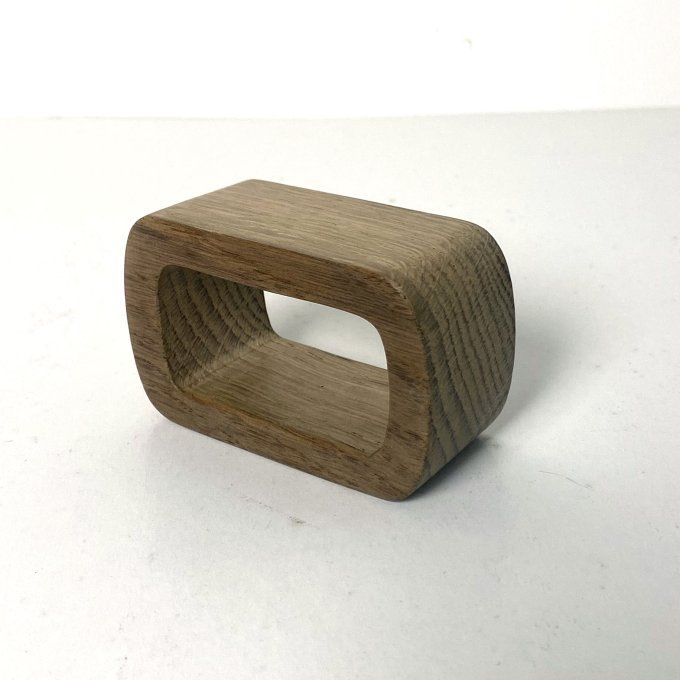 Lot de 4  porte-serviettes en chêne massif