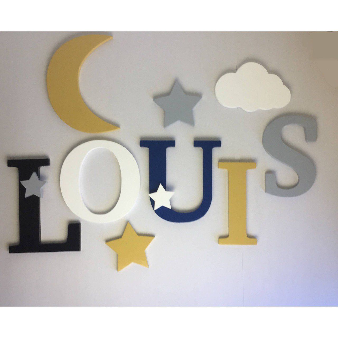 Prénom Louis avec ses décorations murales.