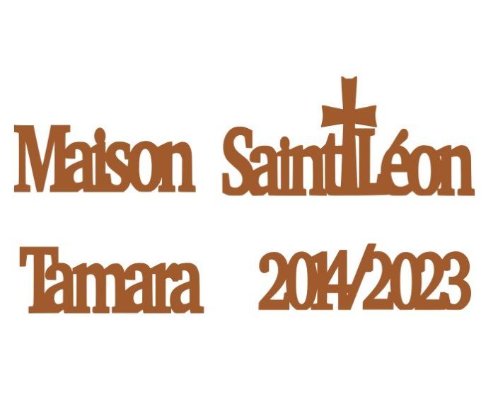 Réservé: Commande personnalisée pour Maison Saint-Léon.