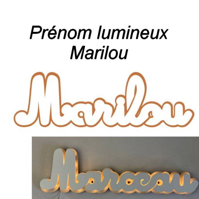 Réservé: Prénom lumineux Marilou