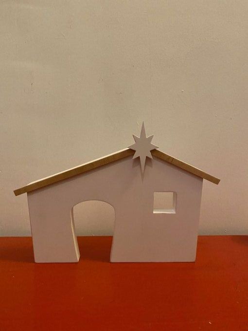 Etable pour crèche de Noël. 