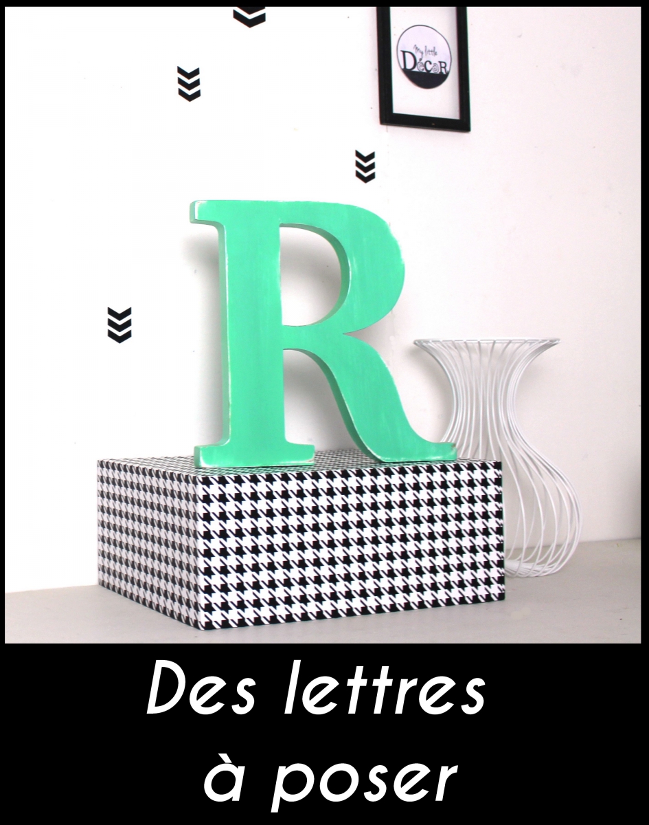 lettre à poser R vert menthe _ mylittledecor
