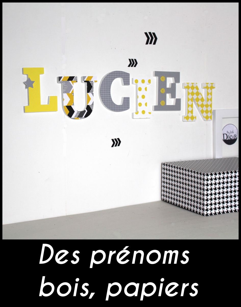 prénoms bois papiers - Lucien _ mylittledecor